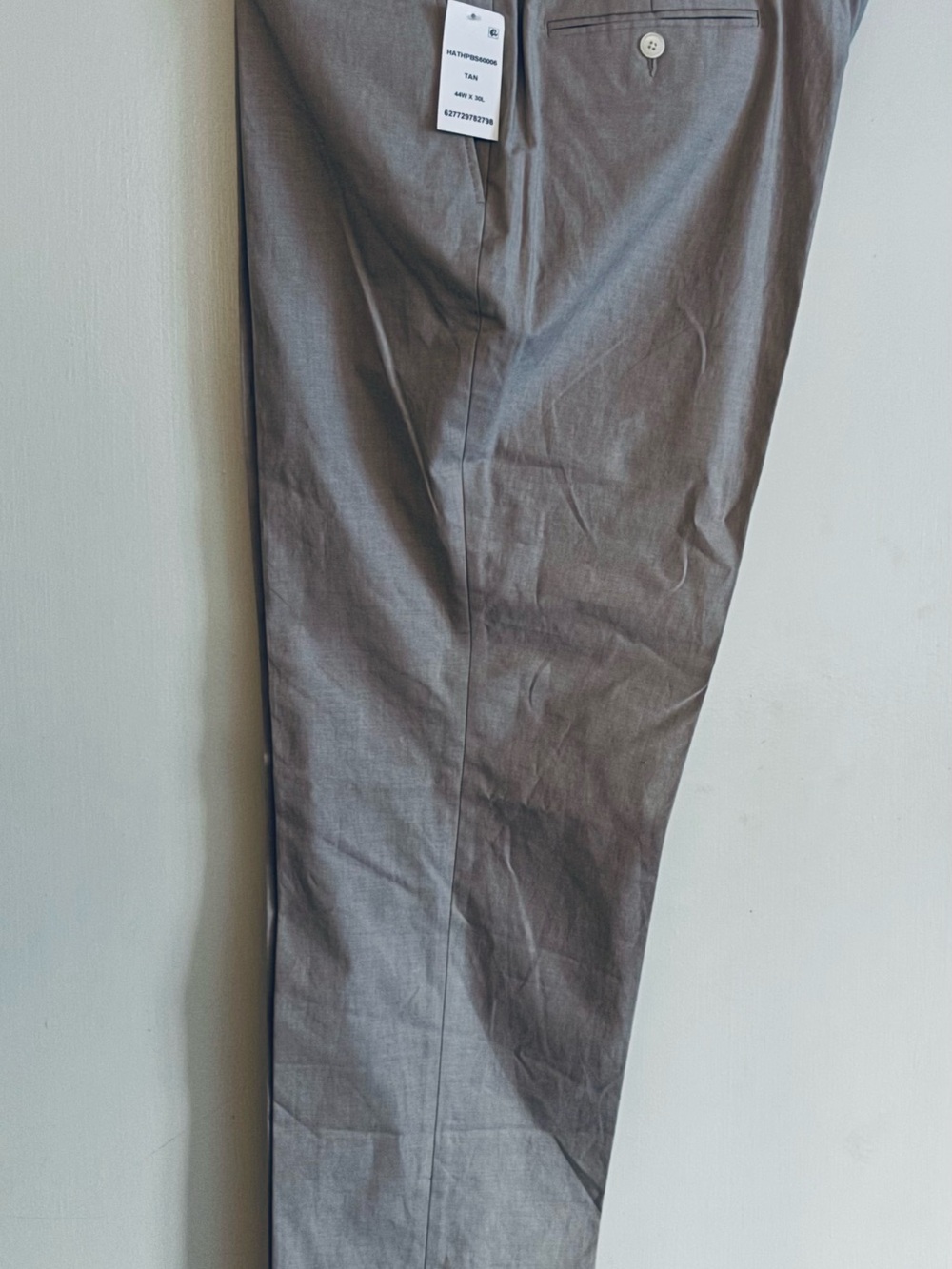 Tommy Hilfiger Mens Modern fit Cotton Solid Dress Pants -Tan - 44W x 30L